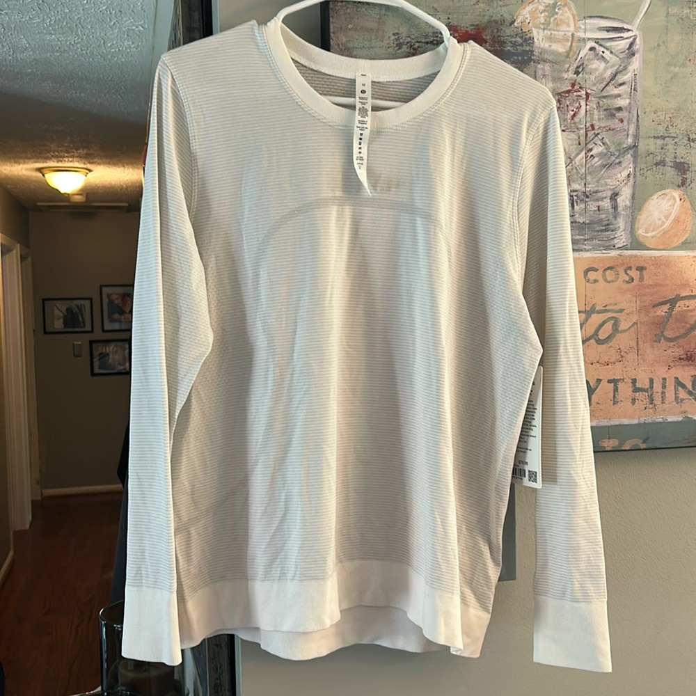 Lululemon Swiftly Relaxed Long Sleeve White 10